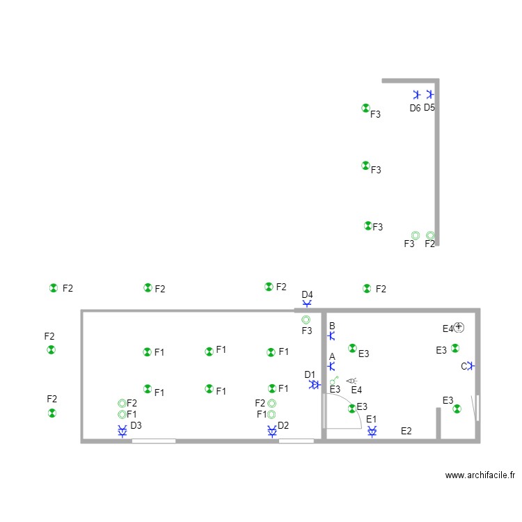 Cornu . Plan de 0 pièce et 0 m2
