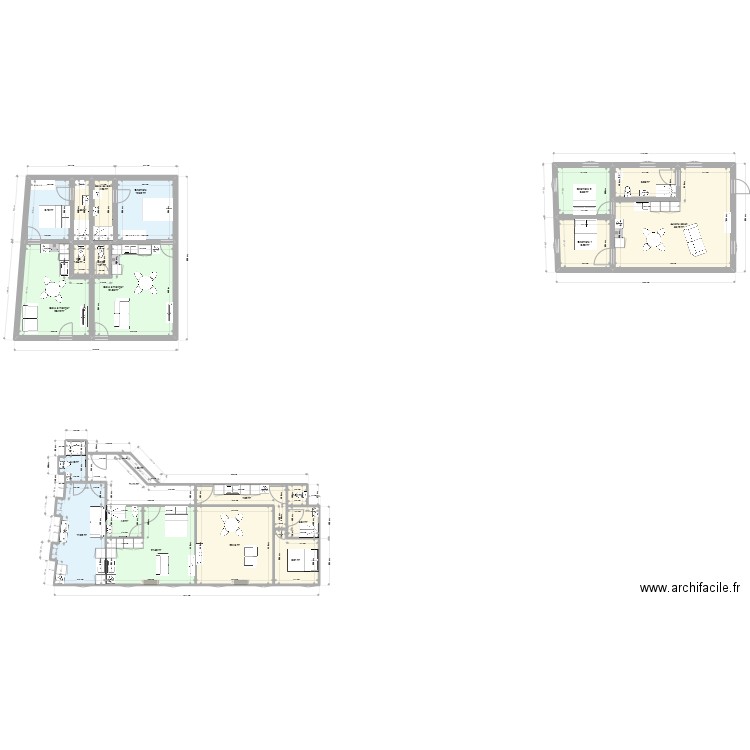 verdun log 1 et 4. Plan de 23 pièces et 243 m2