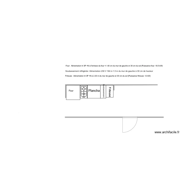 Atelier cuisine CHACHA. Plan de Atelier cuisine CHACHA. Plan de