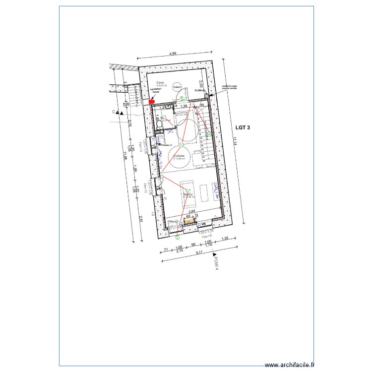 Ballefin logement 3 - RDC. Plan de 0 pièce et 0 m2