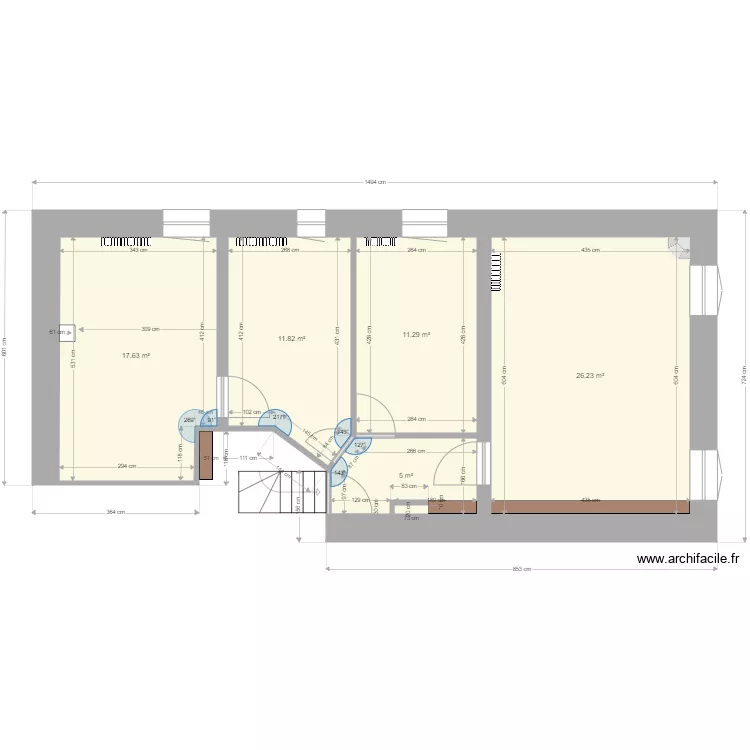 Chatillon la Palud Haut. Plan de 
