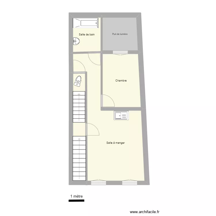 Fontaine neuve 27 R+1. Plan de 