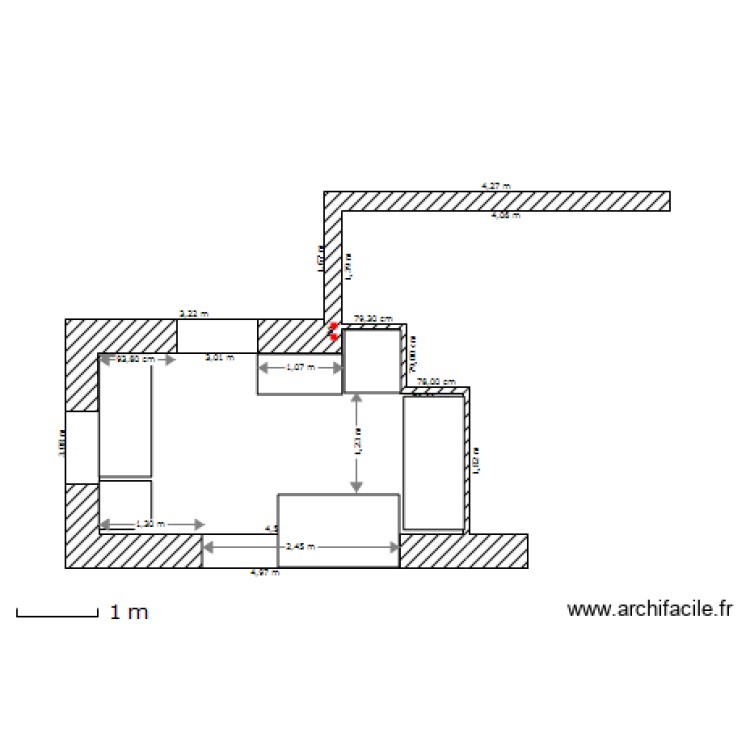 chambre. Plan de 0 pièce et 0 m2
