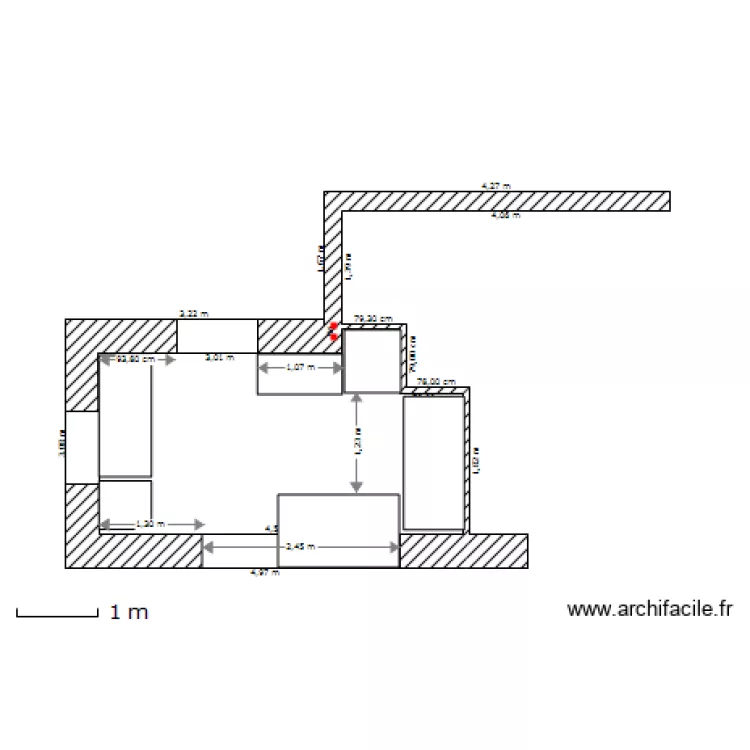 chambre. Plan de chambre. Plan de