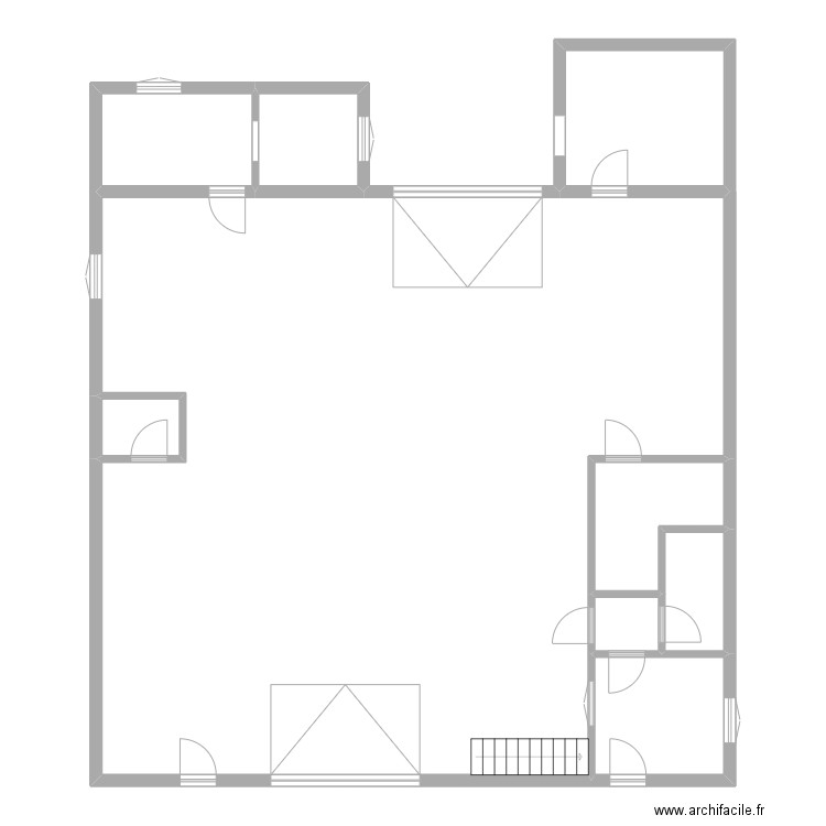 GPLP. Plan de 9 pièces et 196 m2