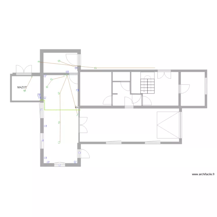 sous sol electricit&eacute;. Plan de 
