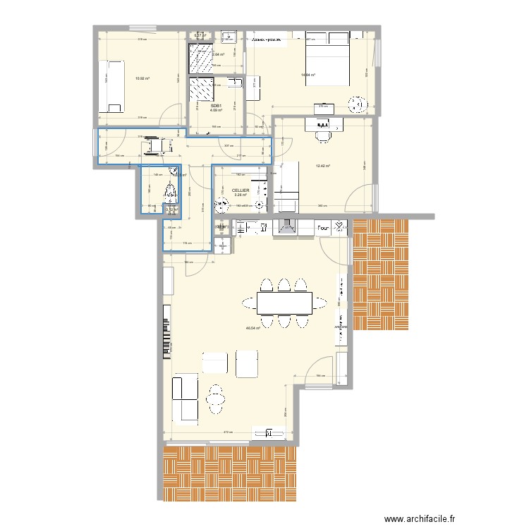 PIERRE ET YVETTE. Plan de 0 pièce et 0 m2