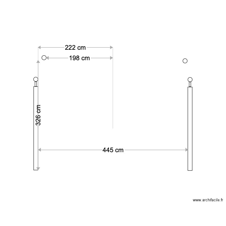 Vue face avant. Plan de 0 pièce et 0 m2