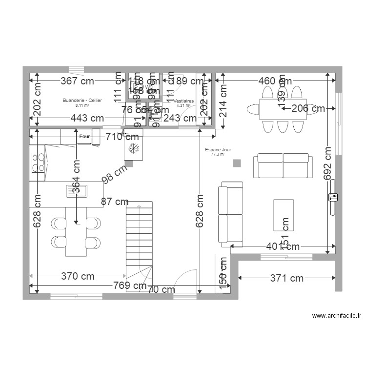 Jade et Corentin Trévoux  Surface Modif R 1 V5. Plan de 0 pièce et 0 m2