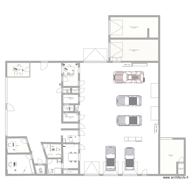 garage. Plan de 0 pièce et 0 m2
