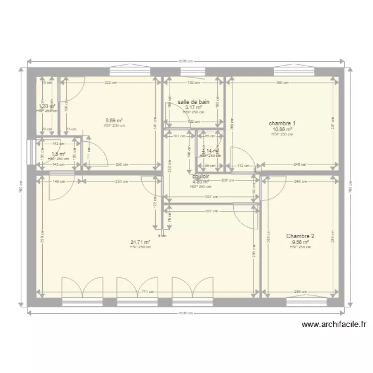 maison saint martin le beau. Plan de 