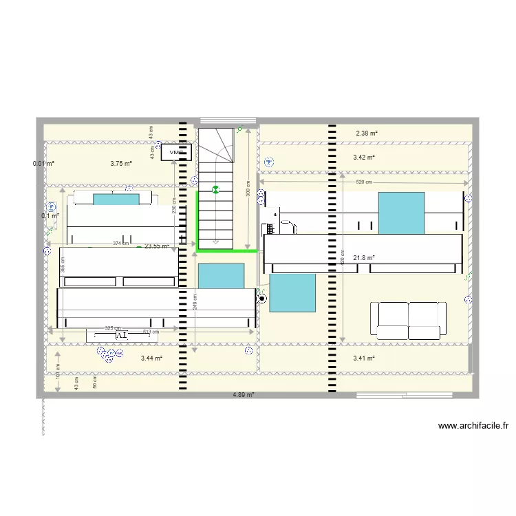 foch COMBLE v4 PLANCHER CHAUFFANT. Plan de 