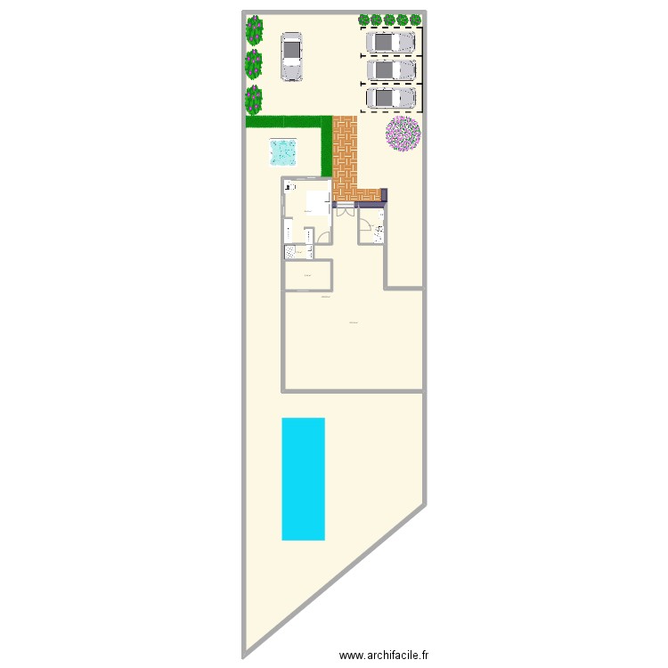 LA BAIE 2. Plan de 6 pièces et 651 m2