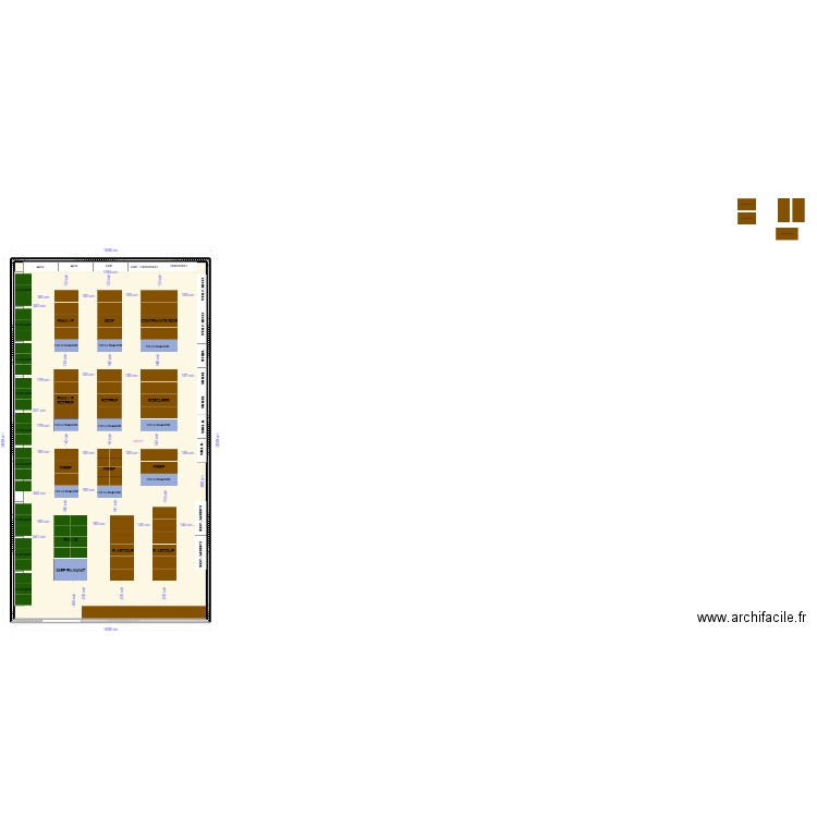 PLAN DEXT 2024. Plan de 1 pièce et 450 m2