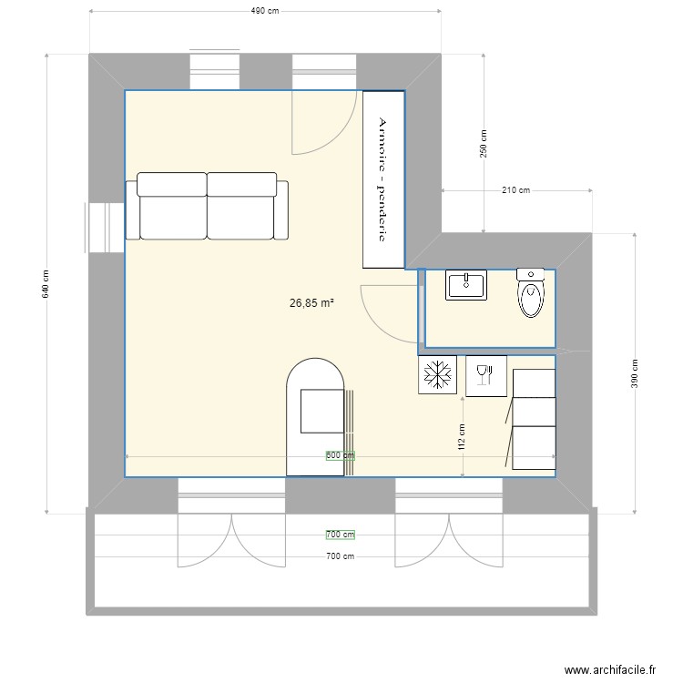 rdc  tsivaras new cuisine. Plan de 0 pièce et 0 m2