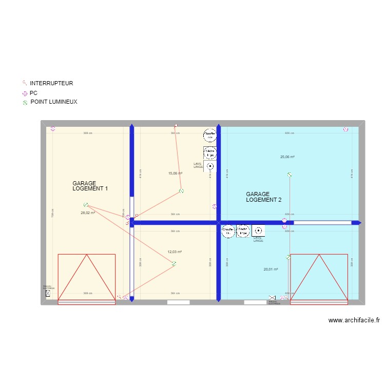 PLAN GARAGE. Plan de 0 pièce et 0 m2