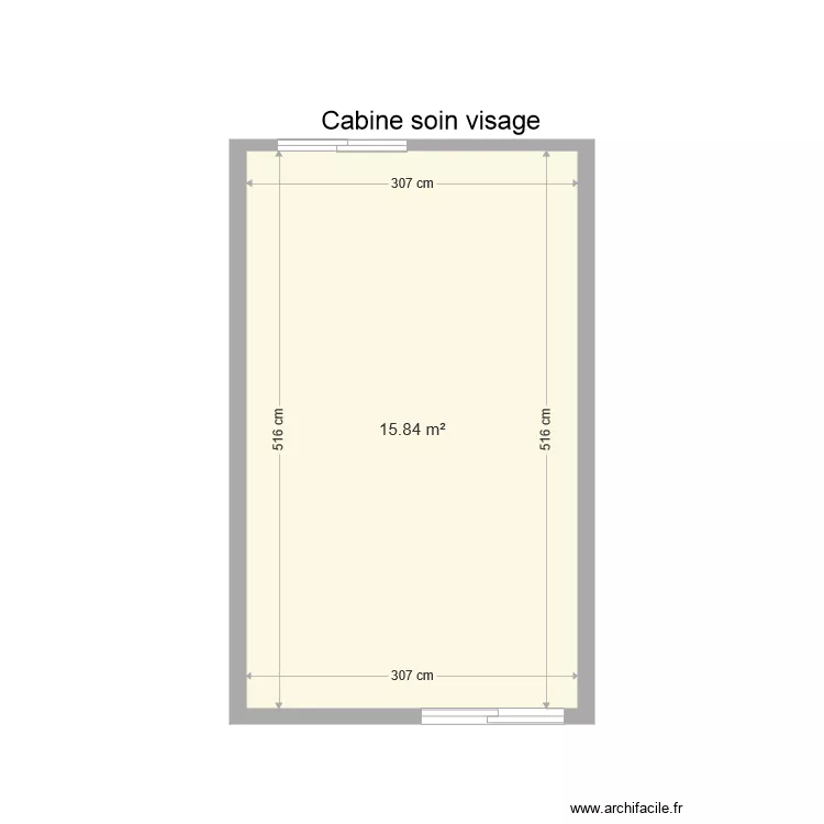 Cabine soin visage 3. Plan de 