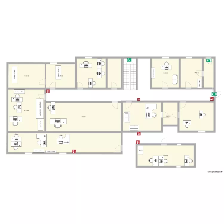 PAM 1er &eacute;tage. Plan de 