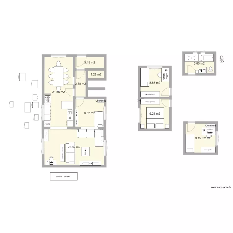 conflans rapide en 2 D BIS OPTION CUISINE OUVERTE COMPLETEMENT. Plan de conflans rapide en 2 D BIS OPTION CUISINE OUVERTE COMPLETEMENT. Plan de