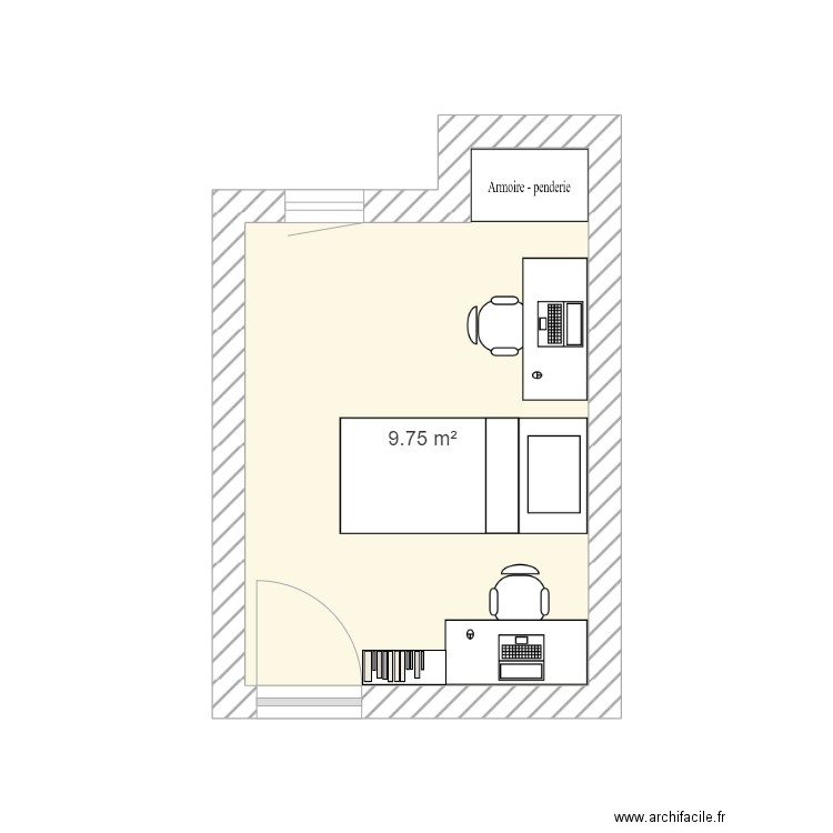 Girls room. Plan de 0 pièce et 0 m2