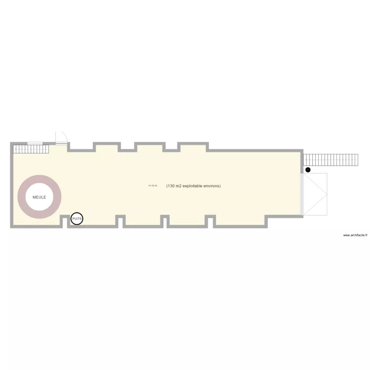 Ancien Moulin &agrave; Huile . Plan de 