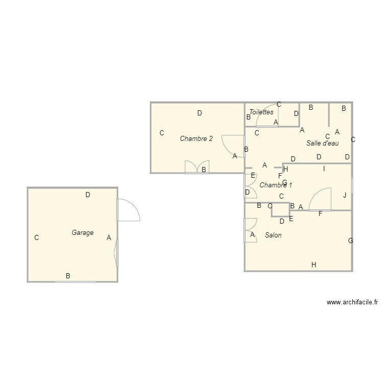 Croquis MILLET. Plan de 0 pièce et 0 m2
