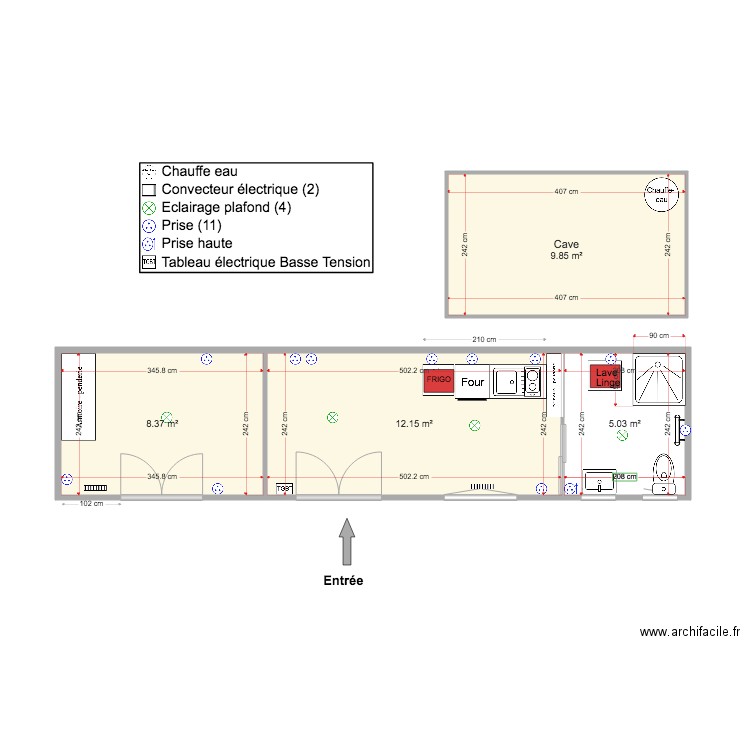 Studio Jules Ferry 12 08 20. Plan de 0 pièce et 0 m2