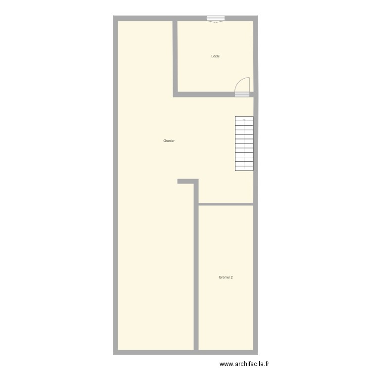 Croquis BEAUSSET Grenier. Plan de 0 pièce et 0 m2