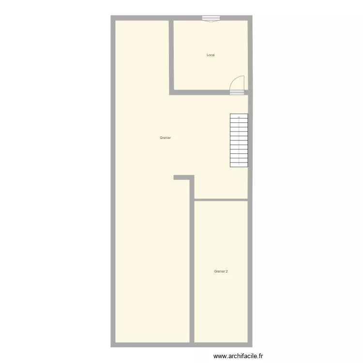Croquis BEAUSSET Grenier. Plan de 