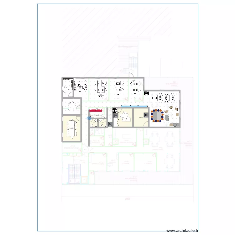 Base plan bureau  v.1. Plan de 