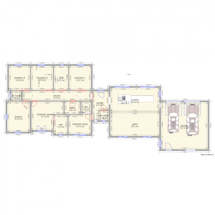 27012016 troisieme propo. Plan de 0 pièce et 0 m2