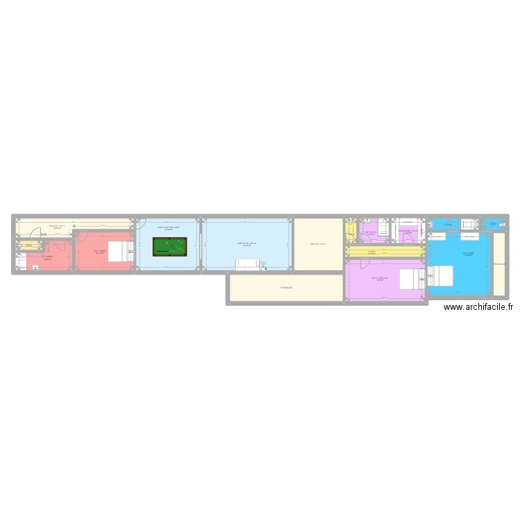 CHATEAU GARAUC R+1 PROJET. Plan de 0 pièce et 0 m2