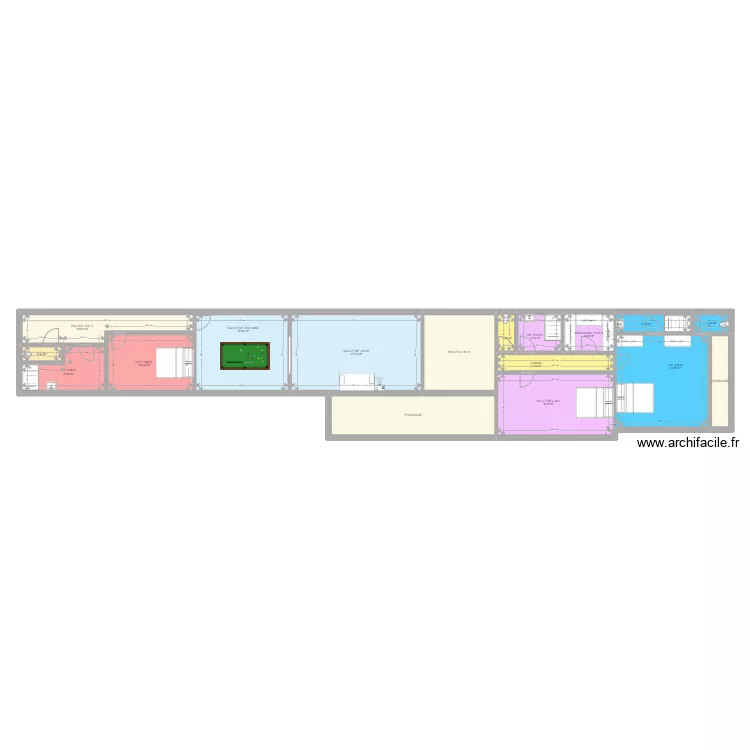 CHATEAU GARAUC R+1 PROJET. Plan de 