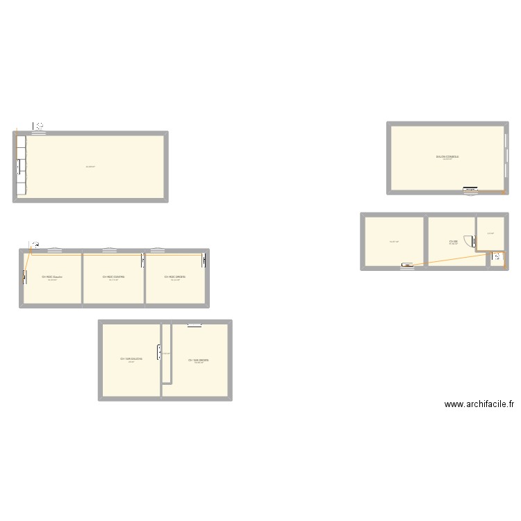 HASHEM. Plan de 12 pièces et 195 m2