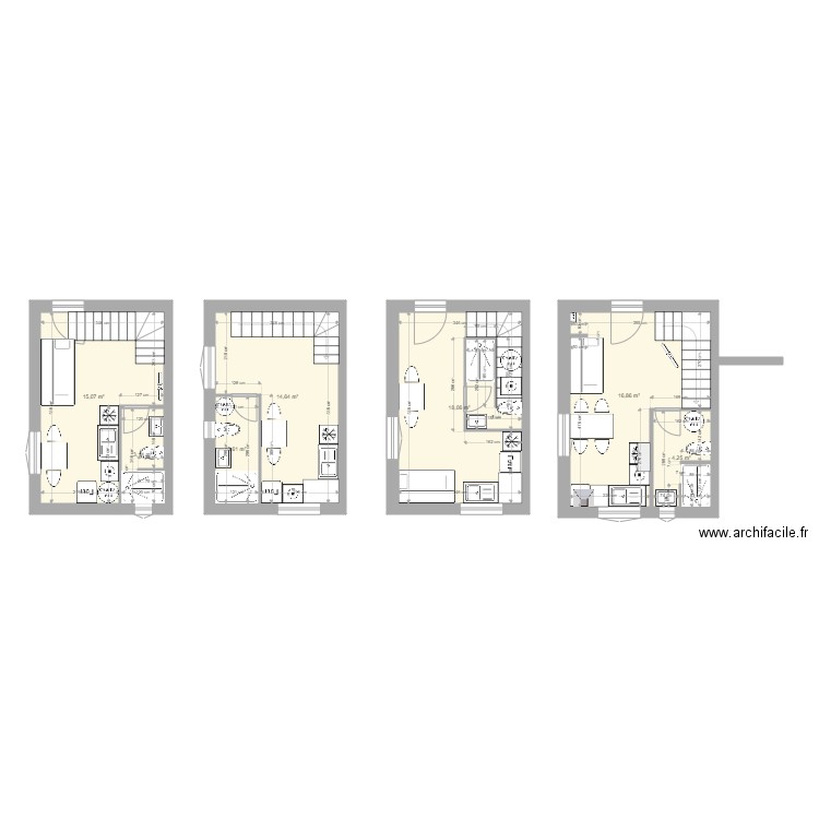 extension. Plan de 0 pièce et 0 m2