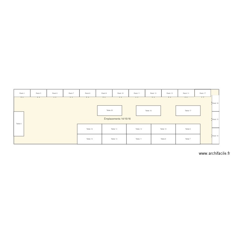 Braderie. Plan de 0 pièce et 0 m2