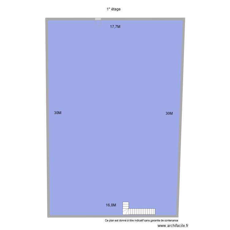 1° étage epargne yeaa. Plan de 1 pièce et 451 m2