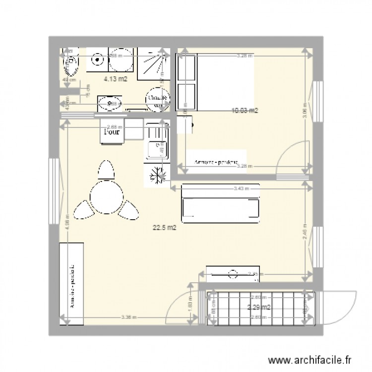 Appart Grange janvier 2017. Plan de 0 pièce et 0 m2