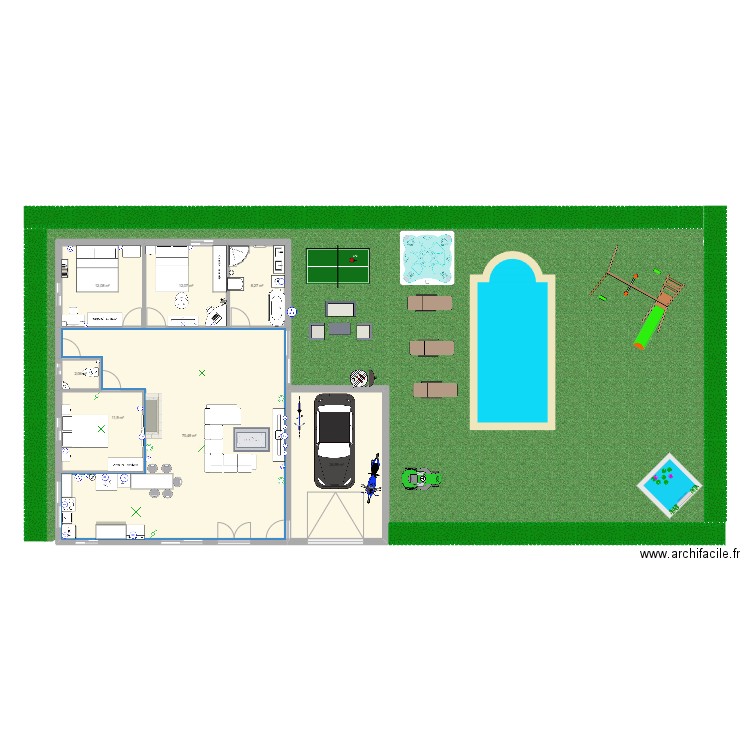 maison. Plan de 0 pièce et 0 m2