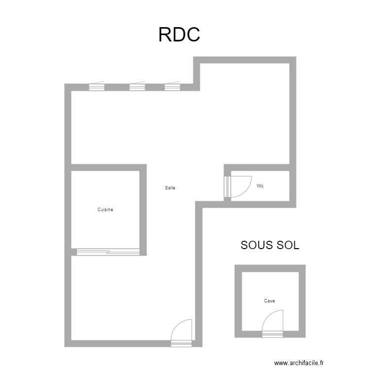 350600971. Plan de 4 pièces et 66 m2