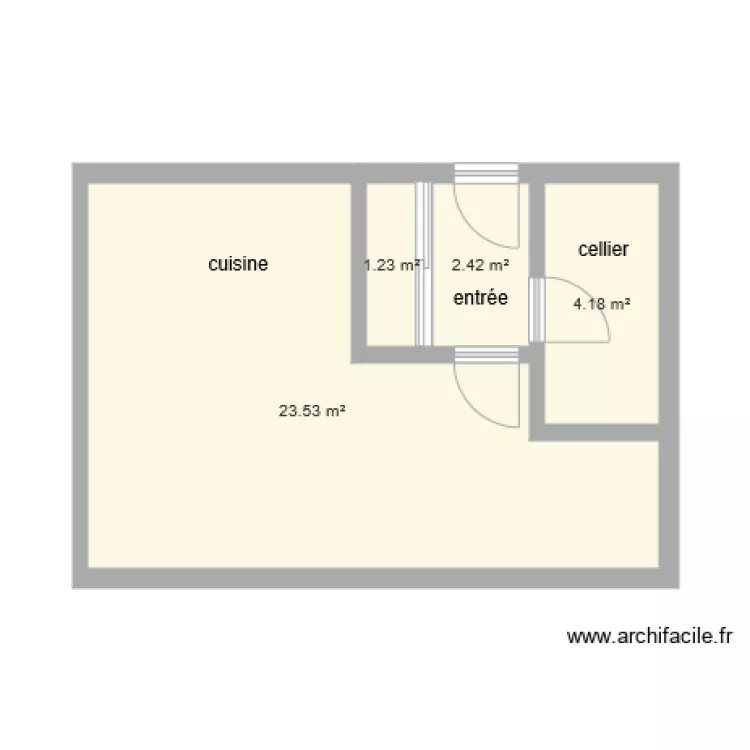 kama entr&eacute;e. Plan de 