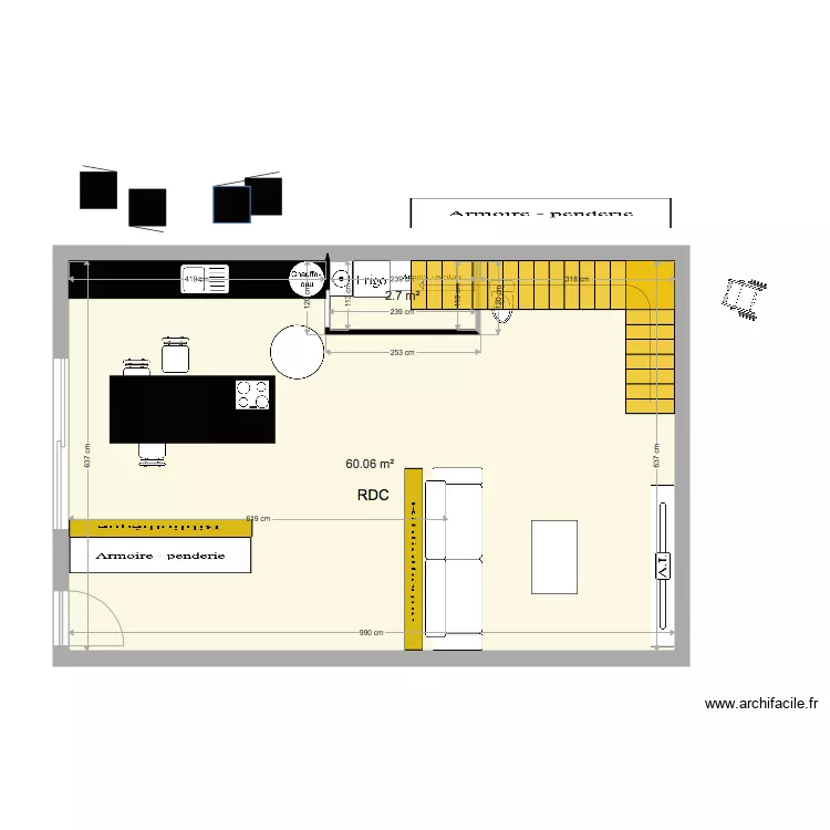 RDC Nancy Loft. Plan de RDC Nancy Loft. Plan de