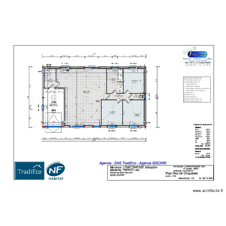 Gignat tradi. Plan de 0 pièce et 0 m2