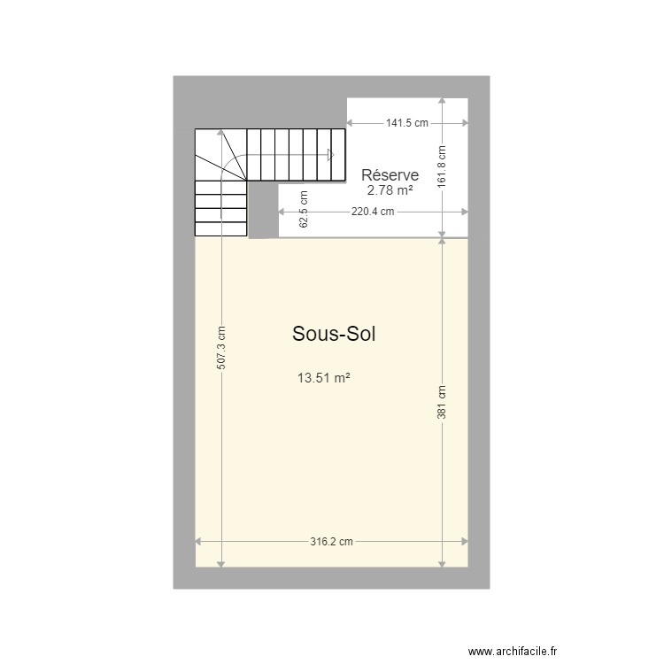 avant travaux. Plan de 0 pièce et 0 m2