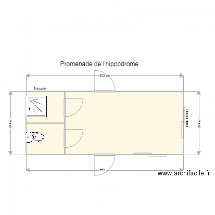 Promenade de lhyppodrome. Plan de 0 pièce et 0 m2