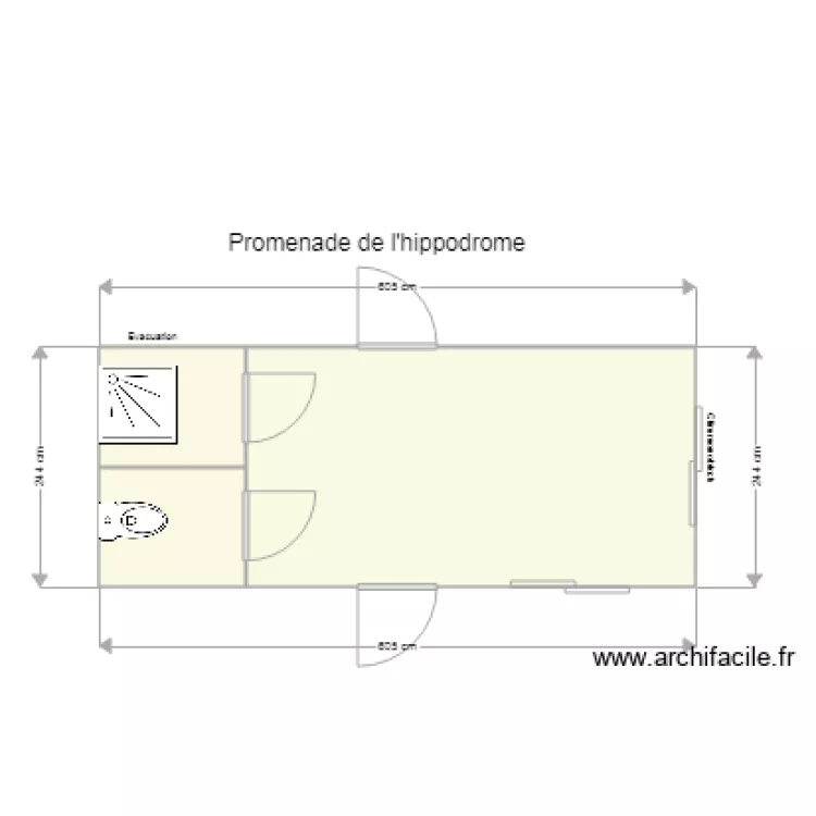 Promenade de lhyppodrome. Plan de 