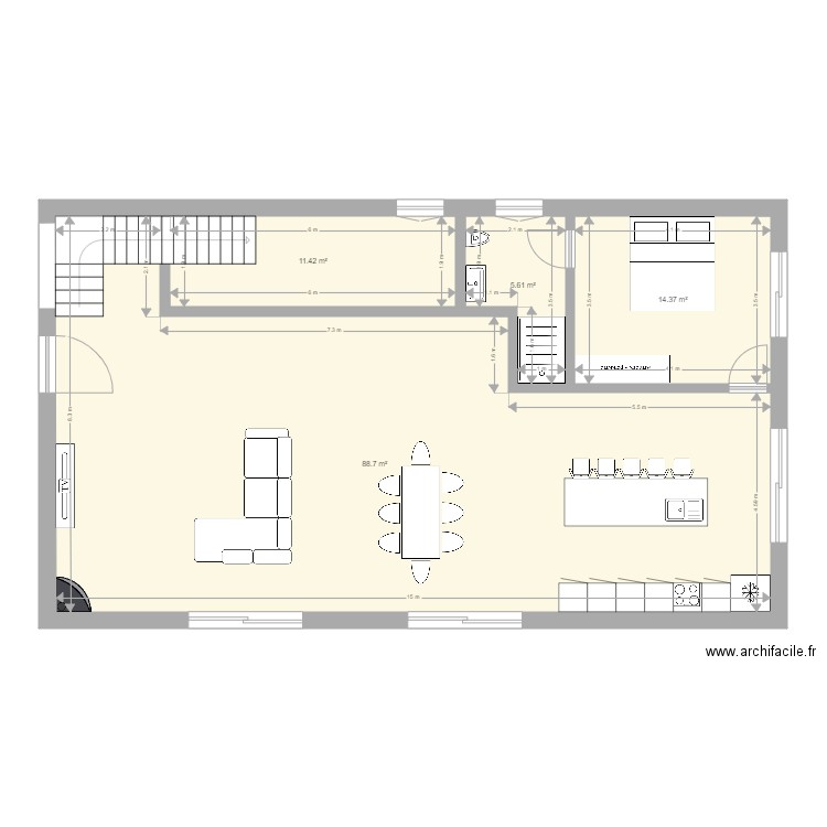 plan 8x1500 FINAL 3. Plan de 13 pièces et 237 m2