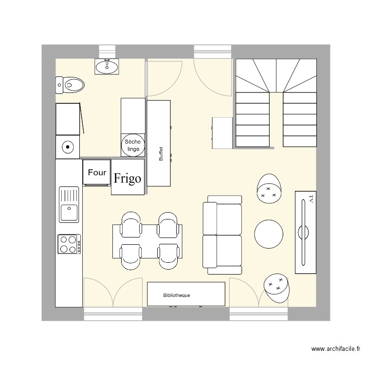 maison 1. Plan de 0 pièce et 0 m2