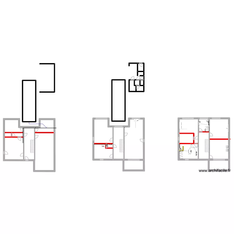 Alexi T sanitaire . Plan de 