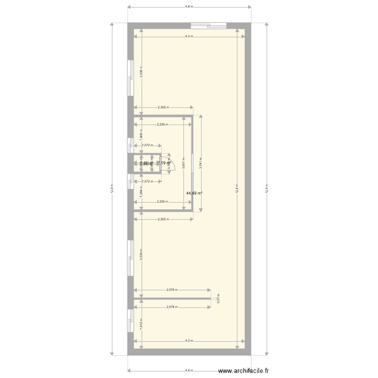 karim diderot étage 3 . Plan de 0 pièce et 0 m2